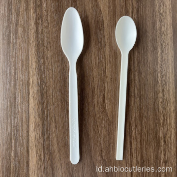 Kualitas berkelanjutan Eco Pla Cutlery sekali pakai sendok plastik